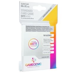 Sleeves Transparents Matte 66 X 91MM 50P -Jeux Société Magasin 66x91x50 matte 20