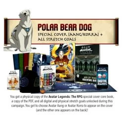Avatar Legends The Roleplaying Game – Polar Bear Dog Pledge -Jeux Société Magasin Avatar Legends The Roleplaying Polar Bear Dog Pledge 1