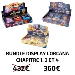 Disney Lorcana – Bundle Display Chapitre 1-3 Et 4