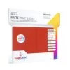 Sleeves Transparents Matte 66 X 91MM 100P Rouge -Jeux Société Magasin Sleeves Transparents 66 x 91MM 100P Rouge Matte 00