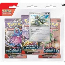 EV05 Force Temporelles – Tripack Motorizard/Melo -Jeux Société Magasin pokemon ev05 pack 3 boosters motorizard